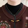 Novo Estilo Chinês Vento Nacional Colete para Mãe Feminino Outono Bordado Botão de Sapo Sem Mangas Colete para Meia-Idade e Idosos Estiloso Sem Mangas Estilo Primavera e Outono