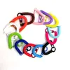 Hebilla de Puerta Pintada de Color Cuerda de Resorte Aleación Llavero de Resorte Llavero de Bolso Accesorios Línea de Honda Antiperdida Cordón