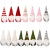 Decorações de Natal Desenho Animado Boneco Sem Rosto de Tricô Pingente Boneco Homem da Floresta Criativo Acessórios para Árvore de Natal