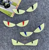 Pegatinas Luminosas 3D Ojo de Diablo para Motocicleta Calcomanías Ojo de Gato Adecuadas para Suzuki Uy125 y Niu Eléctrico No. 9