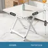 Mesa pequeña, mesa plegable, mesa de comedor, hogar, apartamento, casa de alquiler simple, puesto portátil al aire libre, mesa de comedor cuadrada