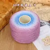 Fio de algodão mercerizado degradê em formato de bolo, fio de oito cabos tecelado à mão, multicolorido, não forma bolinhas, respirável para manta e xale