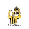 Liga dos Campeões Asiática Quente Transfronteiriça Adesivos Metálicos para Celular Insígnias de Troféu da Liga de Elite Chaveiros Periféricos de Futebol Colares em Estoque