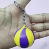 Llavero de simulación de fútbol transfronterizo 3.8cm llavero grande de baloncesto colgante paquete regalo de alrededor de la Copa del Mundo de fútbol