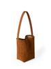 Bolso de hombro portátil de gran capacidad, estilo coreano, con diseño de nicho, de gamuza, estilo cubo, para uso diario, de invierno 2024