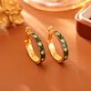 Brincos de Stud Coração Estilo Hong Kong Retrô com Zircônia e Gota de Óleo, Moda de Alto Padrão, Brincos Românticos e Delicados, Joias Estilo Deusa Celebridade da Internet