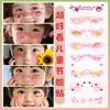 Adesivos Faciais de Arco-Íris Populares para o Dia das Crianças, Blush Doce e Fofo, Não Tóxico, Saudável, À Prova d'Água, Adesivos para Performance de Palco