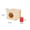 Materiales didácticos Montessori educación temprana juguetes educativos para bebés y niños pequeños caja de monedas con forma de emparejamiento educativo 0-2-3 años