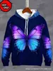Sudadera con capucha 3D de animal realista única - Patrón de tigre, leopardo, jirafa, sudadera con capucha casual para pareja