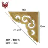 Mueble Retro Chino Decoración de Flor en la Esquina de la Puerta del Gabinete Caja de Madera de Alcanfor Protector de Esquina de Cobre Puro Esquina de Flor de Cajón de Gabinete de Medicina China Pieza de Esquina de Flor