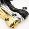 Couro PU Dourado prateado Couro Brilhante Envolvimento de Borda Tira de Couro Rolante 1,5cm Tira de Borda Envolvimento Tira de Borda Laminação de Couro