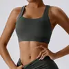 Top de Yoga Cloud-Sense Justo Sutiã Esportivo à Prova de Choque Alta Intensidade Pilates Corrida Roupa Fitness ao Ar Livre para Mulheres 8047
