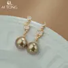 Aitong Jewelry Design Es Lujo Accesible y de Alta Gama. Los Pendientes Son Brillantes y Elegantes. Pendientes de Nicho. Aretes de Perlas con Borlas