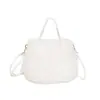 Bolso peludo Transfronterizo Nuevo Bolso cruzado para mujer Gran capacidad Color sólido Versátil Bolso de felpa Nuevo estilo Otoño e Invierno