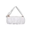 Bolsa de Ombro Pequena Quadrada Plissada Cor Sólida Corrente de Nuvem para Axila Bolsa Portátil para Menina Bolsa de Mão Transversal
