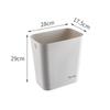 Anillo sin presión para inodoro 2025 con agujeros Cubo de basura doméstico cubierto Cubierta para huecos de sala de estar y cocina Inodoro rectangular