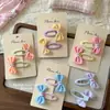 Nuevo Estilo Coreano Chica Dulce Bebé Fresco Lindo Moño Flequillo Lateral Pinza para el Cabello Accesorios para el Cabello de Niña