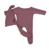 Roupas de fotografia para recém-nascidos europeias e americanas macacão de tricô touca de cauda longa conjunto de duas peças manga longa botão nos pés macacão de escalada