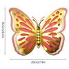 Adhesivo de pared de mariposa hueca tridimensional 3D de cuatro capas, mariposa de papel nacarado, decoración para fiestas navideñas, bodas, hogar