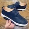 Zapatos de Verano para Hombre Temu Europeos y Americanos Transfronterizos, Zapatos Casuales, Zapatos de Cuero de Moda Estilo Británico, Zapatos para Hombre de Talla Grande con Calados