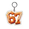 Llavero Acrílico Número 67 Tema de Fútbol Béisbol Liga de Campeones Colgante Encanto para Bolso Fabricante Directo Mayorista