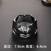 Cinzeiro de Cerâmica Estilo Chinês com Acabamento Dourado Criativo Cinzeiro de Porcelana Cinzeiro de Mesa para Hotel de Luxo Personalizável LO