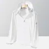 Roupa de proteção solar UPF50+ para mulheres, nova moda verão 2025, roupa de proteção solar profissional anti-UV, jaqueta respirável de seda gelada