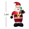 Modelo decorativo inflável grande de Natal mais vendido transfronteiriço, adereços e enfeites de decoração de cena de atmosfera festiva