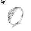 Anillo de Acero de Titanio Hueco con Nudo Triángulo Vikingo Nórdico Transfronterizo para Mujer, Anillo de Compromiso de Proposición con Nudo Celta, Joyería de Mano