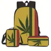 Estojo Lápis Mochila Desenho Direto da Fábrica Grande Capacidade Mochila Casual para Alunos do Ensino Fundamental e Médio Conjunto de Três Peças em Estoque