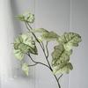 11 Hojas de Lluvia de Primavera Bifurcadas, Hojas de Lirio de Calas Simuladas, Hojas de Boda en el Bosque, Plantas Verdes Impresas en 3D, Plantas Simuladas para Decoración del Hogar