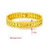 Vietnam oro moneda europea oro joyería chapado en cobre pulsera de oro 24k nuevo nuevo fábrica en stock venta directa al por mayor JH102