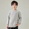 Suéter grueso de lana para niños y niñas, suéter de punto para bebé, prenda superior para niño pequeño