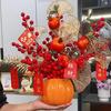 Calabaza de cerámica Jingdezhen jarrón sala de estar arreglo floral decoración de flores artificiales Europeo moderno simple fresco flor seca Florero