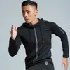 Abrigo Cortavientos con Capucha para Deportes al Aire Libre para Hombre Otoño Nuevo Mallas de Secado Rápido Traje de Entrenamiento de Manga Larga Otoño e Invierno