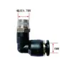 Accesorios Soplador Cabezal Láser Tubo de Aire Válvula de Aire Conector Recto 6MM 8MM Boquilla de Aire Ajustable Máquina de Corte Láser Grabado Boquilla