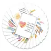 36 Cartas/Pacote, Cartas com Frases Inspiradoras Fofas com Elementos Frescos e Simples, Estilo Desenho à Mão, Cartas de Encorajamento Caloroso e Energia Positiva