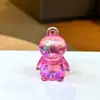 Chaveiro de Pinguim Transparente Iridescente Vermelho da Moda Pingente de Bolsa Requintado Chaveiro de Carro Evento da Empresa Pequeno Presente