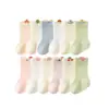 Calcetines de media caña para niños Elefante Bebé, estilo fino de verano, calcetines de bebé transpirables de malla de algodón peinado, calcetines sin costuras de dibujos animados A