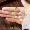 Popular Collar de Oro de Arena Vietnamita, Diseño de Moda, Pulsera de Mariposa Incrustada con Diamantes, Anillo, Juego de Aretes, Joyería de Estilo Sencillo