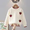 Suéteres de Invierno para Niñas 2025 Nuevo Estilo Suéteres de Otoño e Invierno para Niños Prendas de Punto Tops de Moda