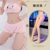 Outono e Inverno Pelúcia Gato Lingerie Sexy Puro Desejo Fofo Desenho Animado Bidimensional Novo Sexy Macio Cera Menina Pijama