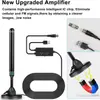 Antena de TV Digital HD 4K 1080P para Smart TV com Amplificador Reforçador de Sinal