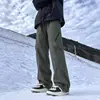 Pantalones casuales softshell a prueba de tres elementos para hombres y mujeres, estilo dopamina de otoño, pantalones de trabajo rectos holgados multicolores para exteriores para mujeres