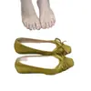 Sapatos de salto grosso estilo francês com laço de cetim para noite, modelo novo 2025, confortáveis para o dia a dia, deslumbrantes sapatos femininos