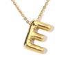 Colgante de Letra Burbuja de Acero de Titanio y Oro Real de 18 Quilates Transfronterizo Europeo y Americano Accesorios DIY de Joyería de Acero Inoxidable Colgante de Collar