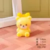 Lindos y Adorables Peluches de Familia de Osos Arcoíris Sentados Decoraciones DIY Accesorios para Colgar Adornos de Escritorio y Coche