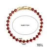 Nuevo Pulsera de Cadena de Tenis de Cobre de Alto Gama Incrustada con Circonita Color Verde Manzana Moda Versátil Nicho Pulsera Unisex