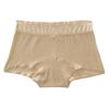 Calzoncillos Boxer Antibacterianos de 10A para Mujer, Tipo a Algodón Crudo Dos en Uno, Algodón Puro con Entrepierna Extendida de Cintura Media que Cubre la Cadera