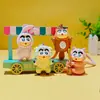Chaveiro Pingente Original Desenho Animado Crayon Shin-Chan Animal Flocado Fofo para Bolsa Carro Presente Venda por Atacado